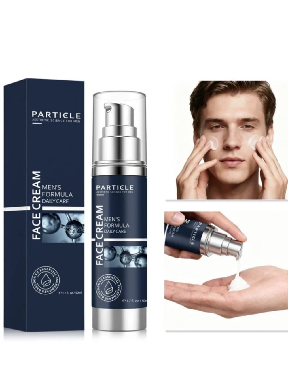 Men’s Anti Aging Face Cream 6 in 1 Moisturizer Eye Bags Dark Spots Daily Cream